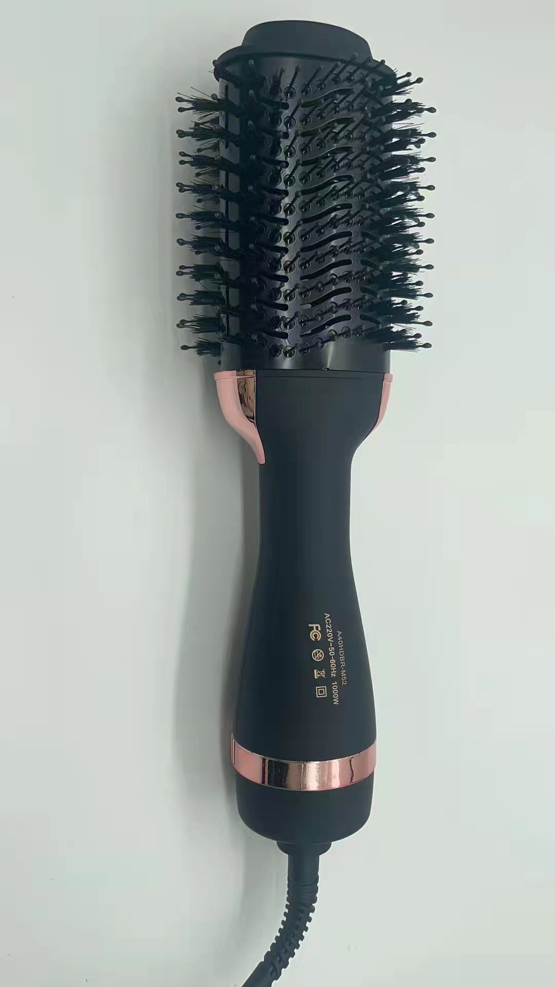 3-in-1 Hot Air Brush & Volumiser Hair Dryer Styler 1000W Ceramic Negative Ion Blowout Brush for Straightening and Curling Black AU Plug