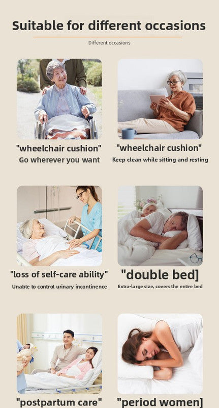 Washable Incontinence Bed Pad 115x200cm Reusable Waterproof Mattress Protector with Non-Slip Backing 4-Layer Absorbent Underpad for Elderly and Adults Dark Brown