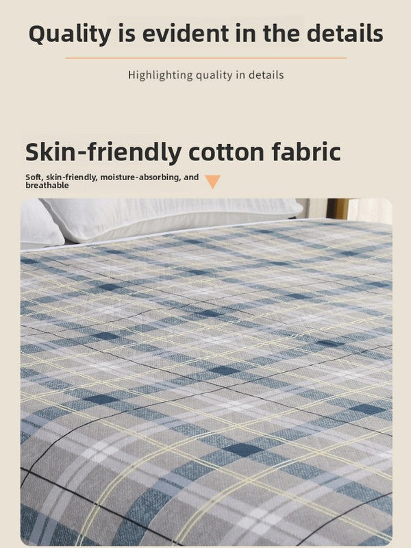 Washable Incontinence Bed Pad 100x150cm Reusable Waterproof Mattress Protector with Non-Slip Backing 4-Layer Absorbent Underpad for Elderly and Adults Medium blue