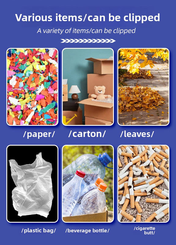 Purple and Black Handle Foldable Grabber Reacher Tool - 83cm Aluminium Litter Picker with Magnetic Tip - Lightweight Mobility Aid for Garden & Home Rubbish Cleanup