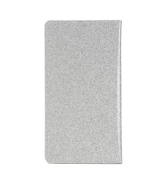 Car Registration and Insurance Holder Silver Glitter - Bling Vehicle Document Wallet - Slim Glove Box Organiser for Rego Papers &amp; Travel IDs - Sparkle PU Leather Case