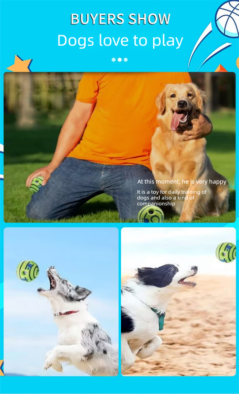 2 Pack Interactive Dog Giggle Ball Toy 8.8cm - Wobble Sound Fetch Toy for Puppies & Small to Medium Dogs - No Batteries Required - Green