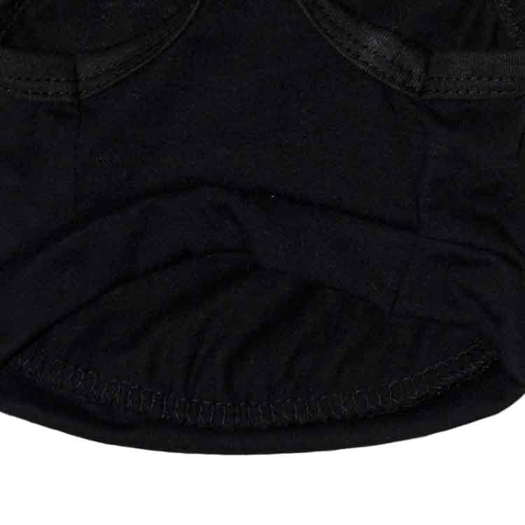 2 Pack Dog Security Vest Black - Breathable Cotton Summer Pet T-Shirt - Sleeveless Funny Costume for Small to Medium Dogs & Cats - Size L