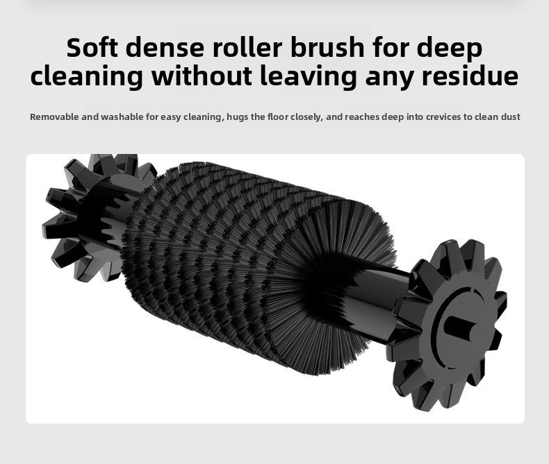 2-in-1 Manual Push Sweeper & Mop with Two Original Clothes - Handheld Floor Cleaner with Sealed Dustbin - Lightweight Cordless Design for Hardwood, Tile, and Marble Floors - Blue