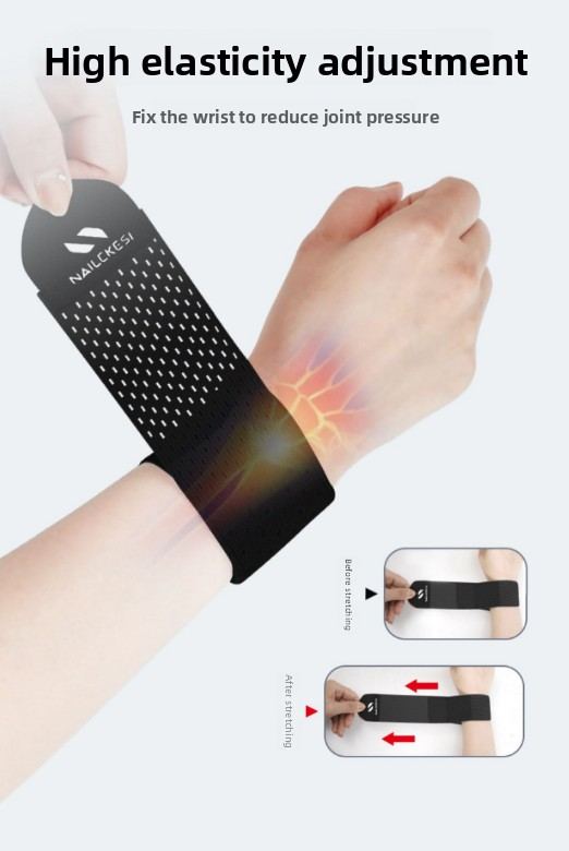 2PCS Adjustable Wrist Support Brace Ultra Thin Breathable Mesh Wrap for Sports Tennis Gym & Daily Office Use One Size Fits Most Fashion Grey