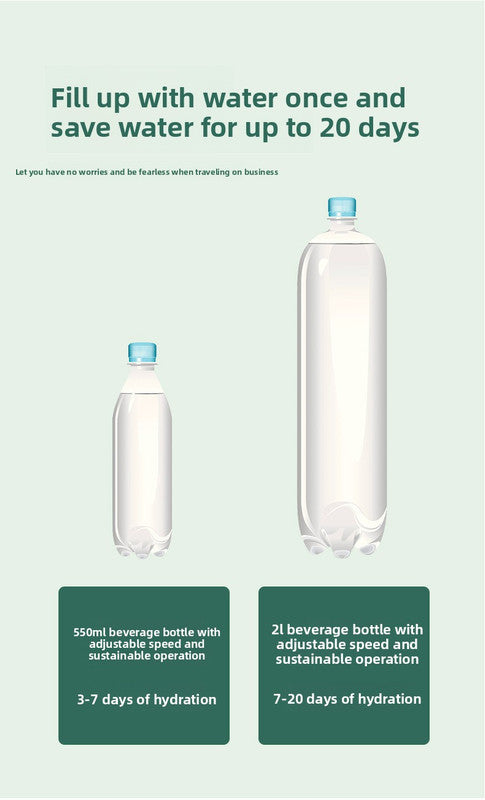 2 PCS Automatic Self-Watering Plant Spikes Adjustable Drip Irrigation System for Indoor Outdoor Garden Pots Holiday Care Green and Pink