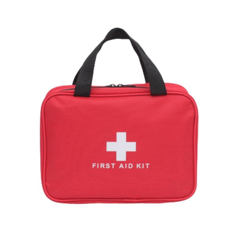 Large Empty First Aid Kit Bag Waterproof Nylon Emergency Medical Storage Case Portable Organiser for Home Car Camping Travel 26cm Red