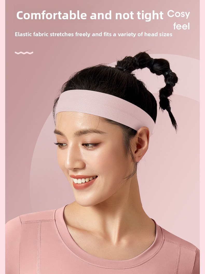 2 Pack Sports Headband with Silicone Sweat Guide Non-Slip Moisture Wicking Hair Band for Running Yoga Gym Fitness Quick Dry Breathable (Black & Purple)