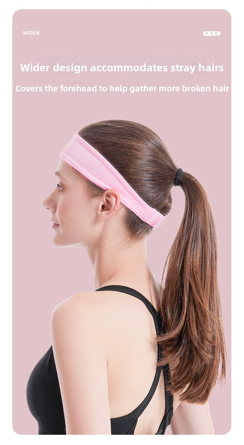 2 Pack Sports Headband with Silicone Sweat Guide Non-Slip Moisture Wicking Hair Band for Running Yoga Gym Fitness Quick Dry Breathable (Blue & Grey)