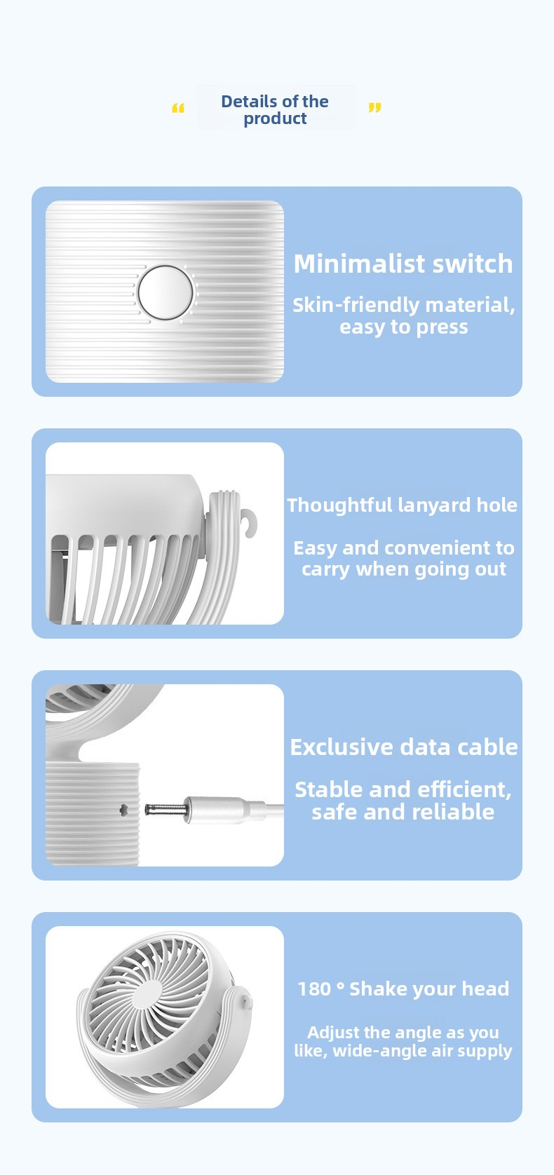 Portable Turbo Fan 3-in-1 Mini Handheld Desk Fan Rechargeable Personal Cooling Device with Neck Lanyard 180 Degree Adjustable Head Quiet Wind Pink