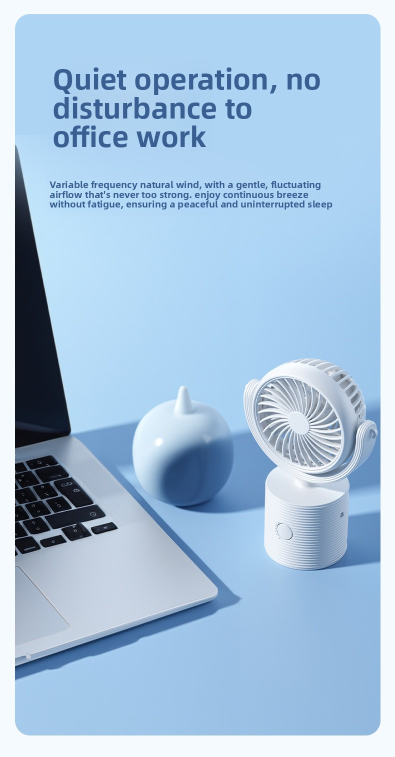 Portable Turbo Fan 3-in-1 Mini Handheld Desk Fan Rechargeable Personal Cooling Device with Neck Lanyard 180 Degree Adjustable Head Quiet Wind Pink