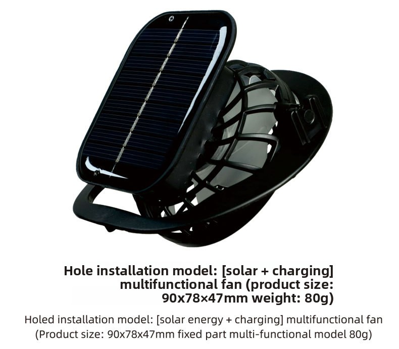 Black Dual Solar Fan Hat with Rechargeable Battery - Wide Brim UPF 50+ Sun Protection Bucket Hat for Fishing & Outdoor Work