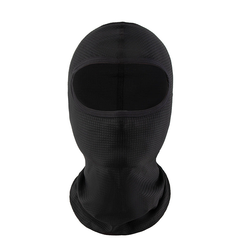 Cooling Grid Mesh Balaclava Face Mask - Breathable Helmet Liner for Motorcycling & Cycling - Quick Dry Sun Protection & Moisture Wicking - Black