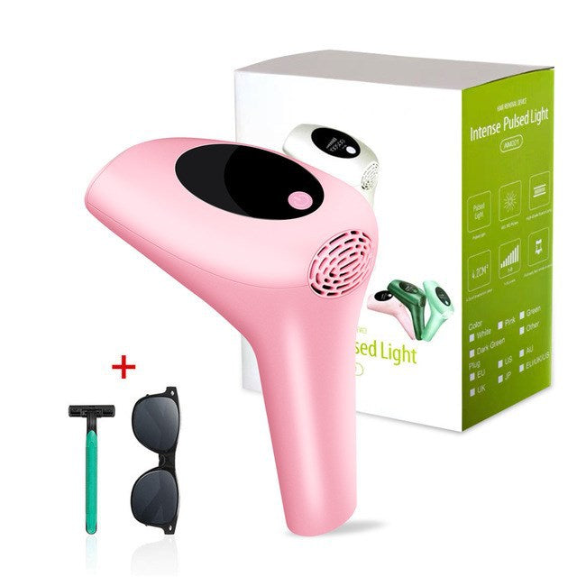 IPL Laser Hair Removal Handset for Women &amp; Men - 900,000 Flashes Home Use Hair Remover Device for Face Body Bikini &amp; Underarms - Painless &amp; Effective Reduction - AU Plug Pink