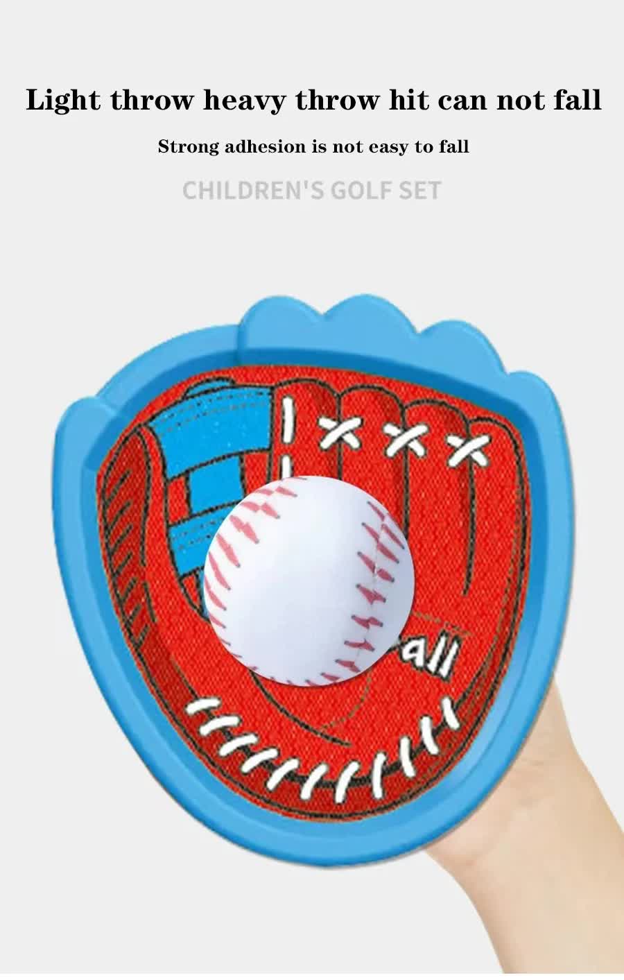 LED Light Up Toss and Catch Game Set - 2 Glowing Blue Paddles & 3 Sticky Basketball - Fun Outdoor Beach & Camping Toy for Kids & Adults - Includes Mesh Storage Bag