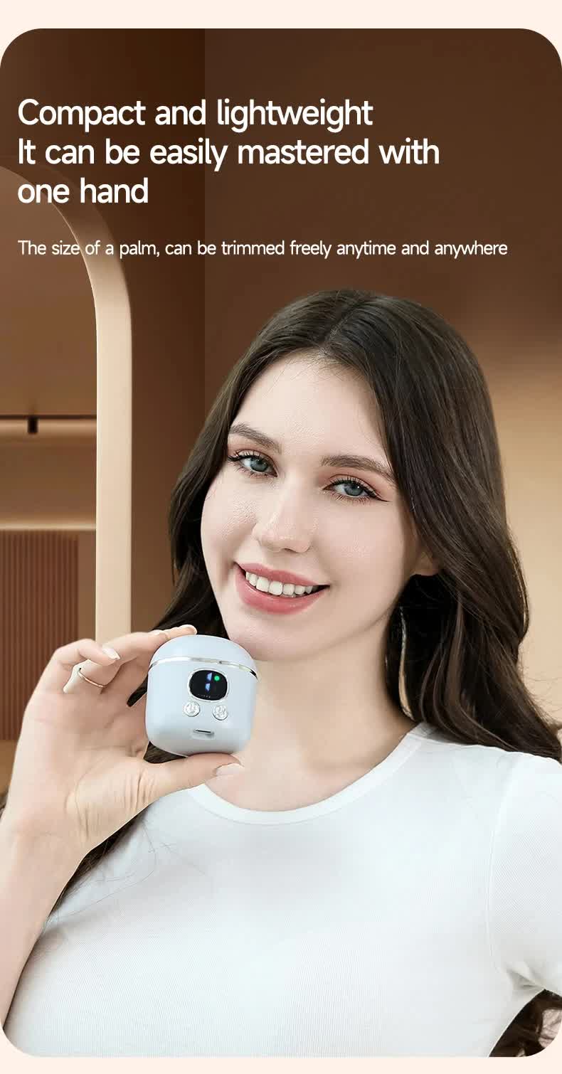 2-in-1 Electric Nail Clipper with Magnifying Glass & LED Light - Automatic Nail Trimmer & Polisher for Babies, Seniors & Adults - Safe USB Rechargeable Manicure Tool with Debris Storage - Black