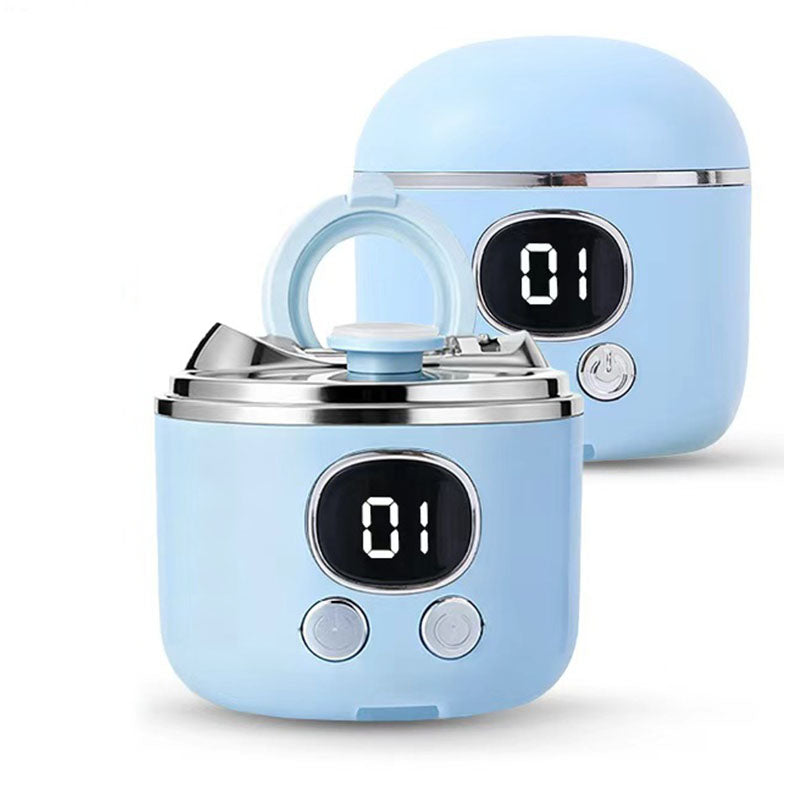 2-in-1 Electric Nail Clipper with Magnifying Glass &amp; LED Light - Automatic Nail Trimmer &amp; Polisher for Babies, Seniors &amp; Adults - Safe USB Rechargeable Manicure Tool with Debris Storage - Blue