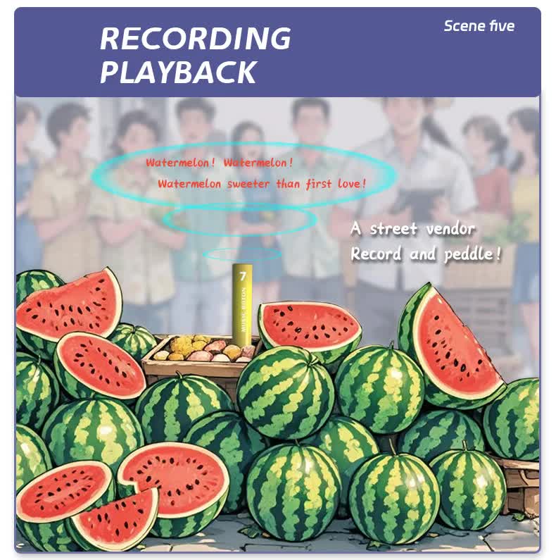 Portable Handheld Bluetooth Speaker & Power Bank 2-in-1 - Wireless Music Baton for Running, Cycling & Camping - FM Radio, TF Card & Voice Recorder - Red