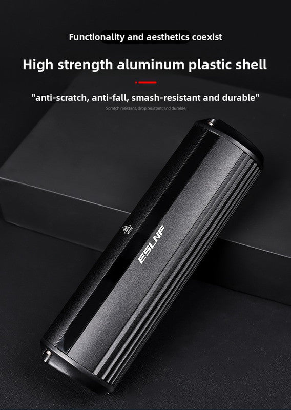 EOS630 1700 Lumen High Brightness Bike Light with Single Bracket Mount - 4000mAh Long Life USB Rechargeable Battery - Aluminium Alloy Horizontal Headlamp for MTB & Road Cycling