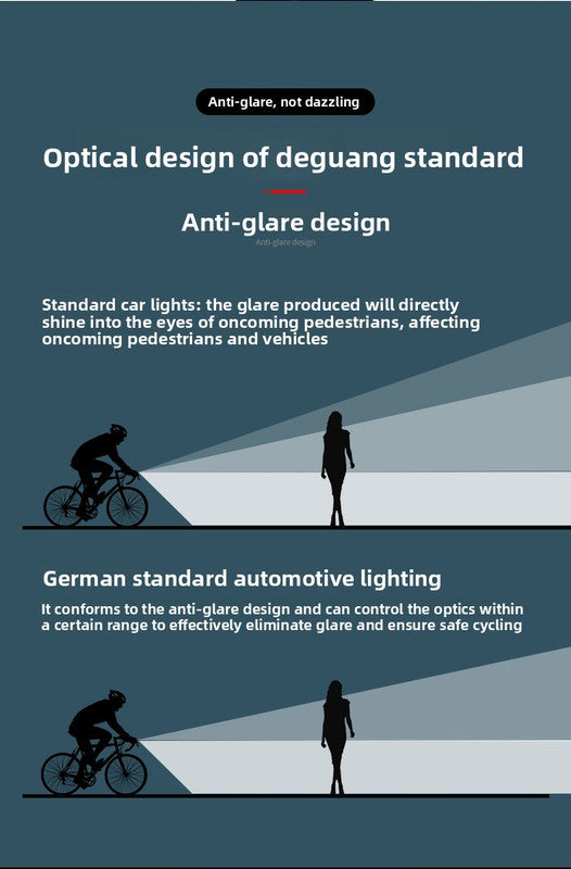 EOS630 1700 Lumen High Brightness Bike Light with Single Bracket Mount - 4000mAh Long Life USB Rechargeable Battery - Aluminium Alloy Horizontal Headlamp for MTB & Road Cycling