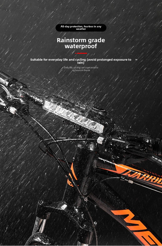 EOS630 1700 Lumen High Brightness Bike Light with Single Bracket Mount - 4000mAh Long Life USB Rechargeable Battery - Aluminium Alloy Horizontal Headlamp for MTB & Road Cycling