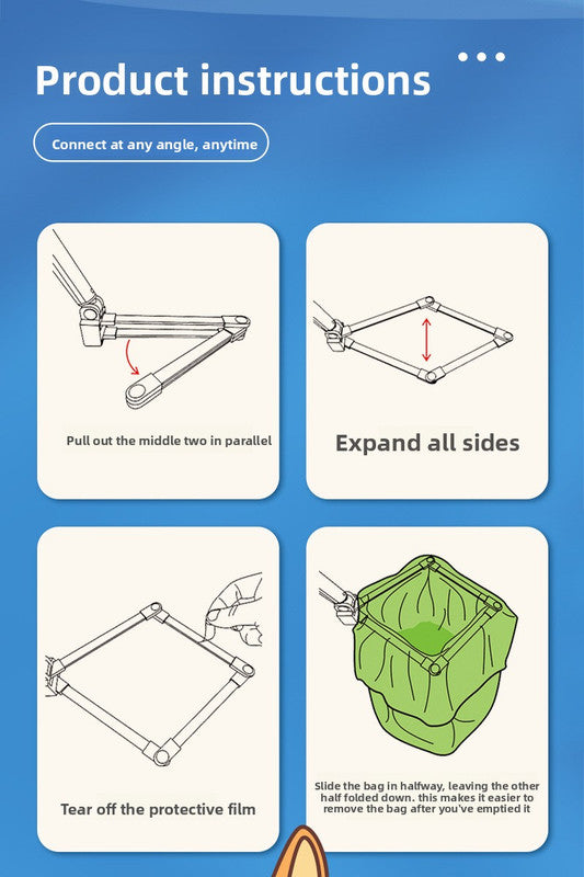 Portable Telescopic Dog Poop Scooper Large Size No Touch Waste Collector with Extendable Handle for Medium to Large Dogs over 15kg