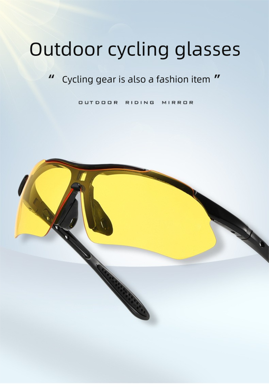 3 PCS Outdoor Cycling Sunglasses Set Black Frame Sports Glasses Silver Gold and Light Colorful Mirror Lenses UV Protection Unisex Running Fishing