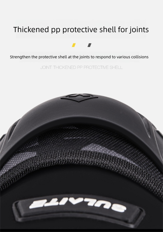 SULAITE Motorcycle Elbow Pads Motocross Arm Guards Hard Shell Protective Gear Quick Release Adjustable Strap for Dirt Bike Racing Black