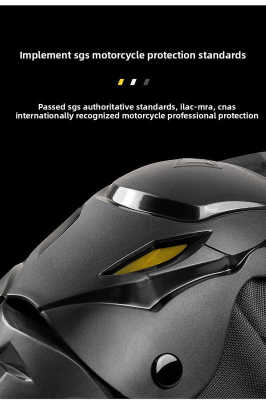 4 Piece Motorcycle Protective Gear Set Knee Pads and Elbow Guards Motocross Shin Armour Quick Release Hard Shell Adjustable Black