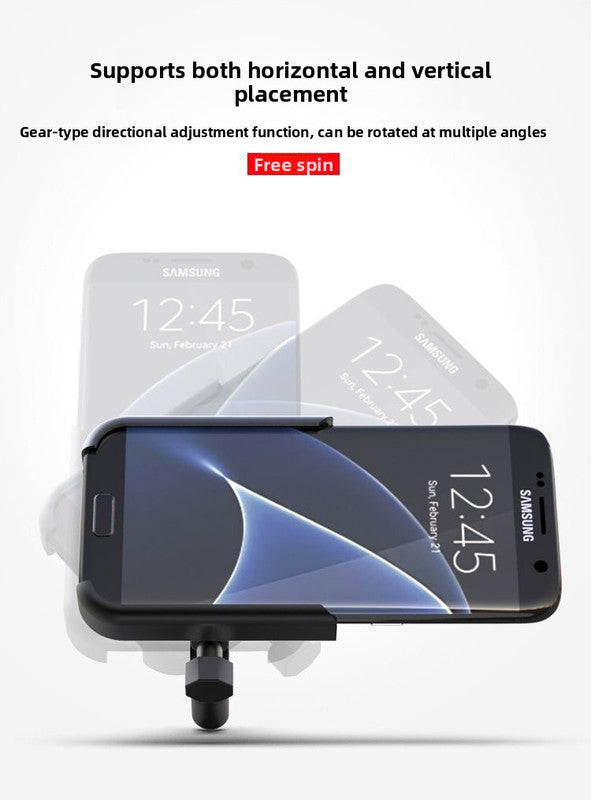 Universal Aluminium Motorcycle Phone Holder Rearview Mirror Mount 360 Rotation Anti-Shake M3 Metal for Motorbike Scooter Sliver