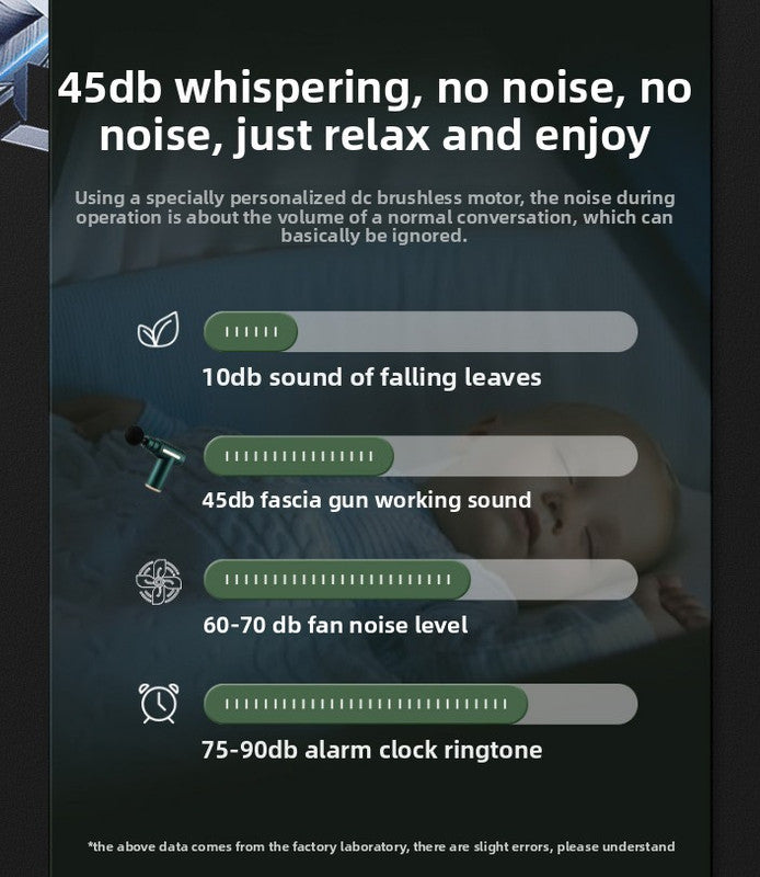 Mini Electric Massage Gun with LCD Display Portable Deep Tissue Percussion Muscle Relief Tool 6 Speeds Quiet Motor Type-C Charging Black