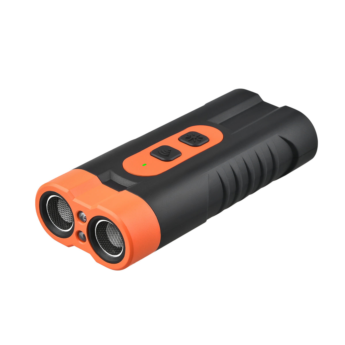 Portable Double-Head Ultrasonic Dog Repeller &amp; Trainer with LED Flashlight - Multi-Function Pet Safety Device for Outdoors