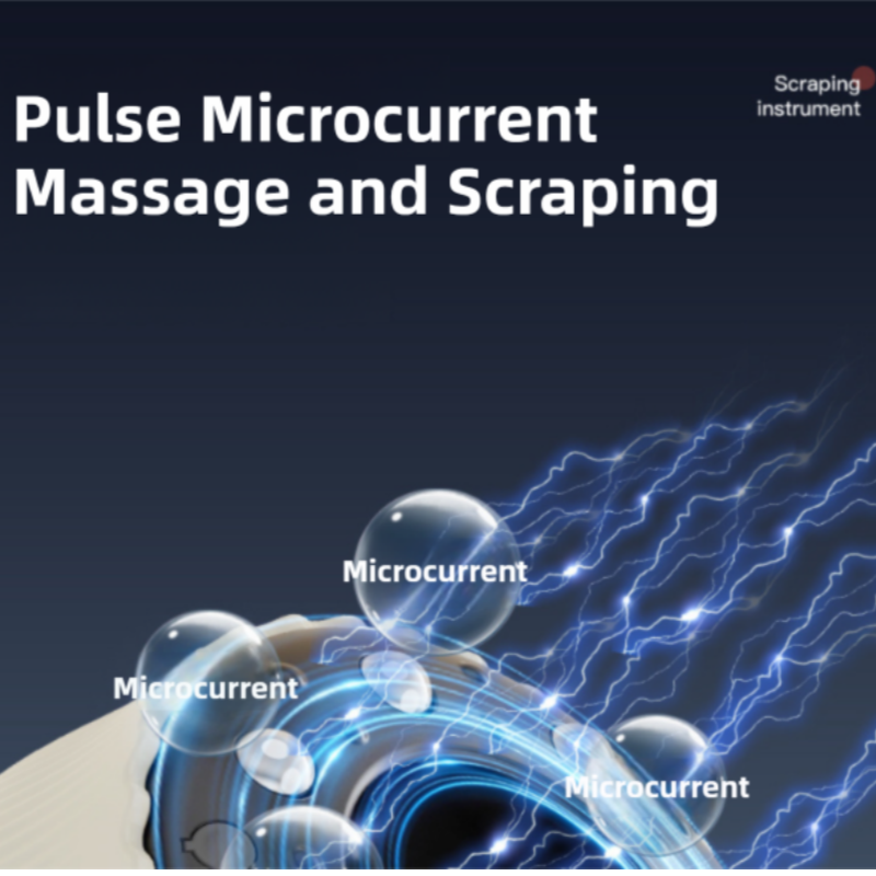 3-in-1 Portable Electric Gua Sha Meridian Cupping Massager Tool With 4 Cupping - 9-Gear Vibration & Soothing Heat Therapy Integrated Red Light Heat & EMS Magnetic Wave