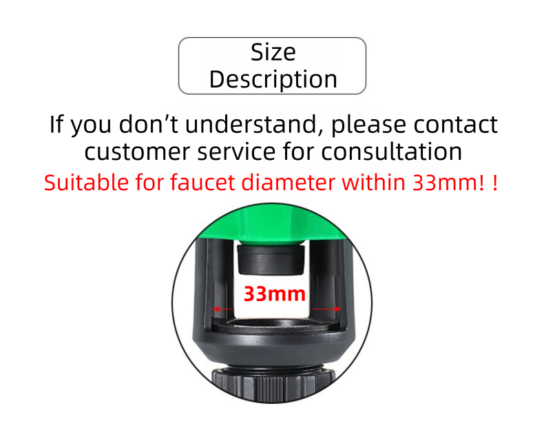 2-Pack Green Universal Nipple Connector for Mixer Taps up to 3.3CM  -  Plastic Leak-Proof Hose Fitting, Kitchen & Garden Tap Adapter