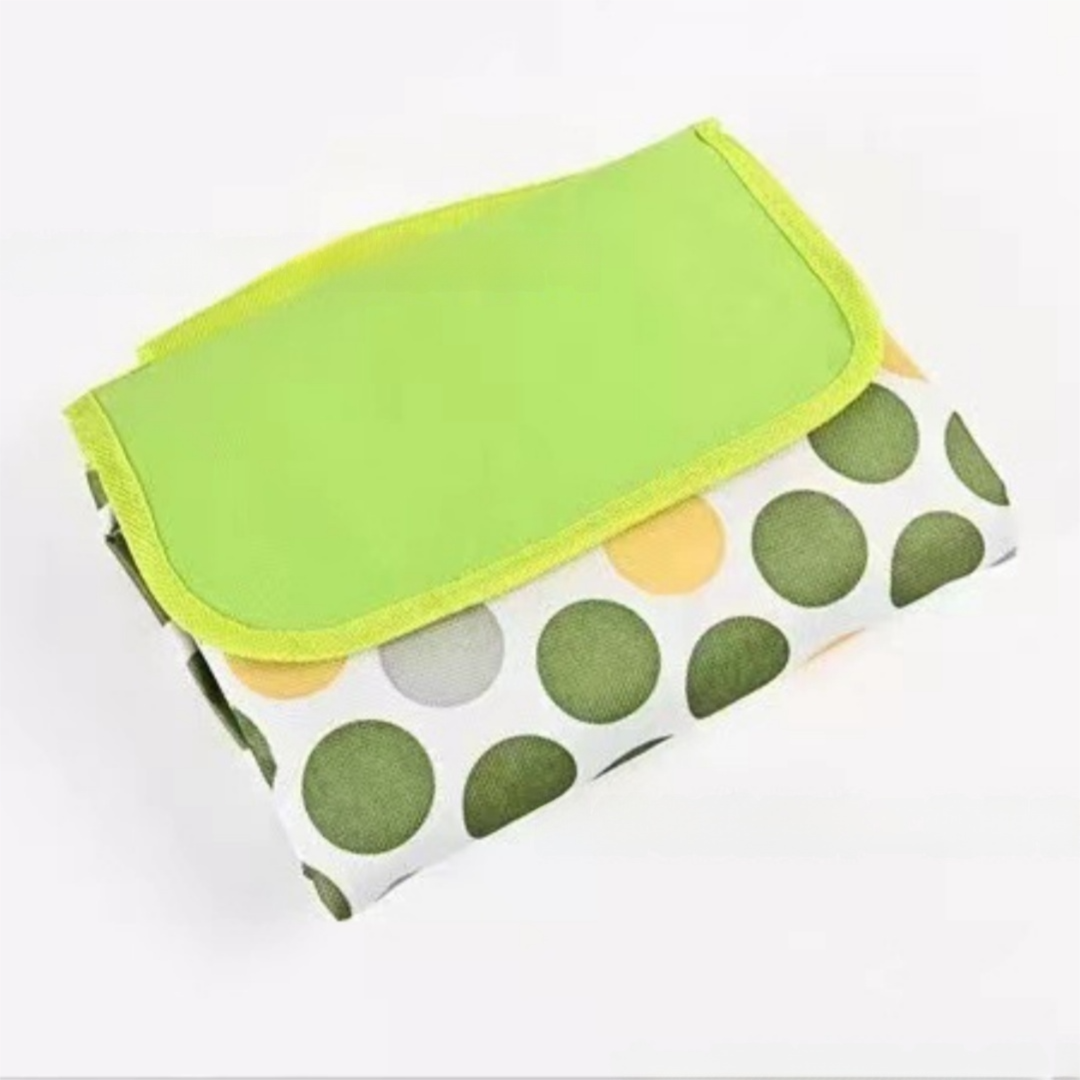 Green Circle Foldable Waterproof &amp; Moisture-Proof Picnic Blanket 150x100CM - 600D Three-Layer Composite Oxford Extra Large Mat for Beach &amp; Camping