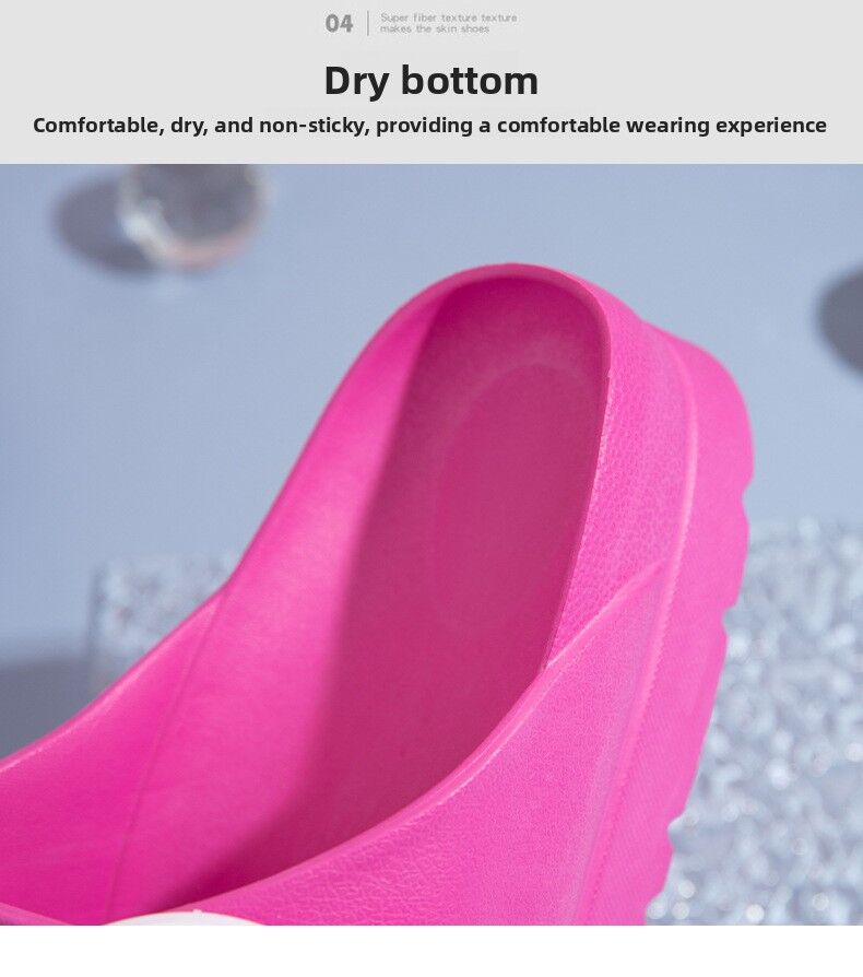 #36 Pink Thick Sole Buckle Slide Sandals(Fits Foot L 23 CM) - EVA Comfortable & Non-Slip Birkenstock Style Sandals for Casual Wear