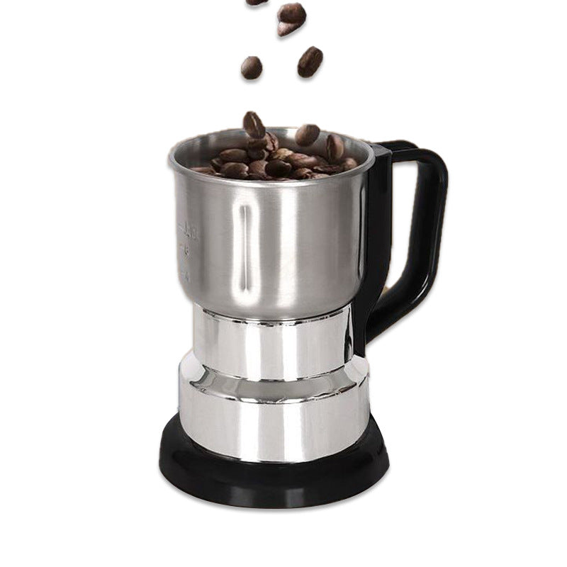 500g Large-Capacity Electric Grinder and Pulverizer with 5 Set Blades - Multi-Function 300W Kitchen Mill for Grains, Spices, Coffee Beans