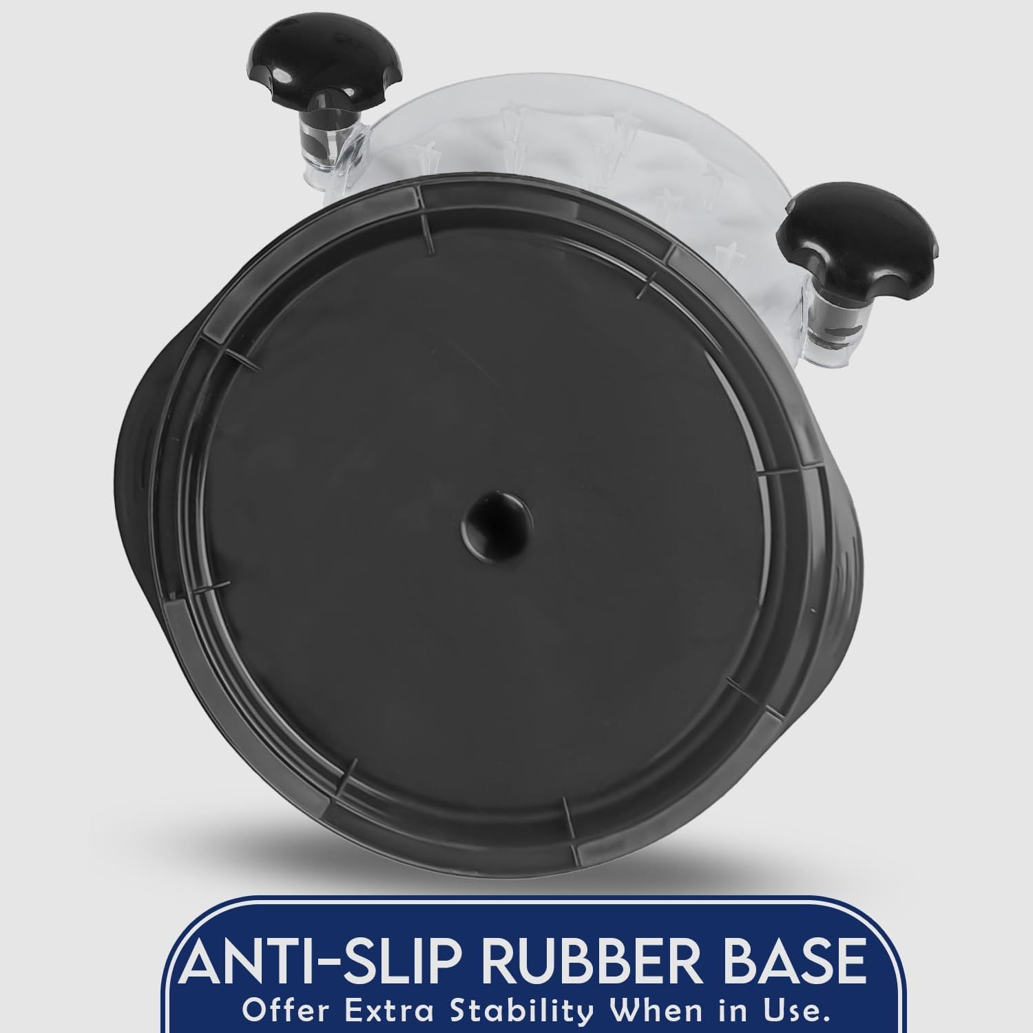 Red Chicken Shredder Machine with Transparent Lid & Brush - Manual Meat Chopper and Pulverizer for Cooked Chicken and Pet Food