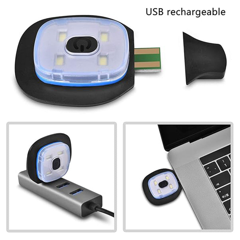 Orange Removable LED Bluetooth Headphone Beanie - Washable Knit Hat with 3-Level LED Illumination & Stereo Sound, USB Rechargeable