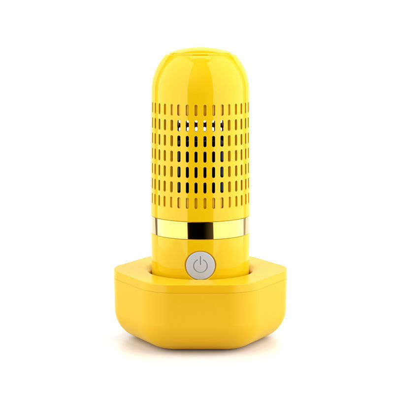 Yellow Wireless Capsule Fruit and Vegetable Purifier(16x5.4CM) - Portable Food Disinfection &amp; Sterilization Cleaner, 99.9% Bacteria Removal
