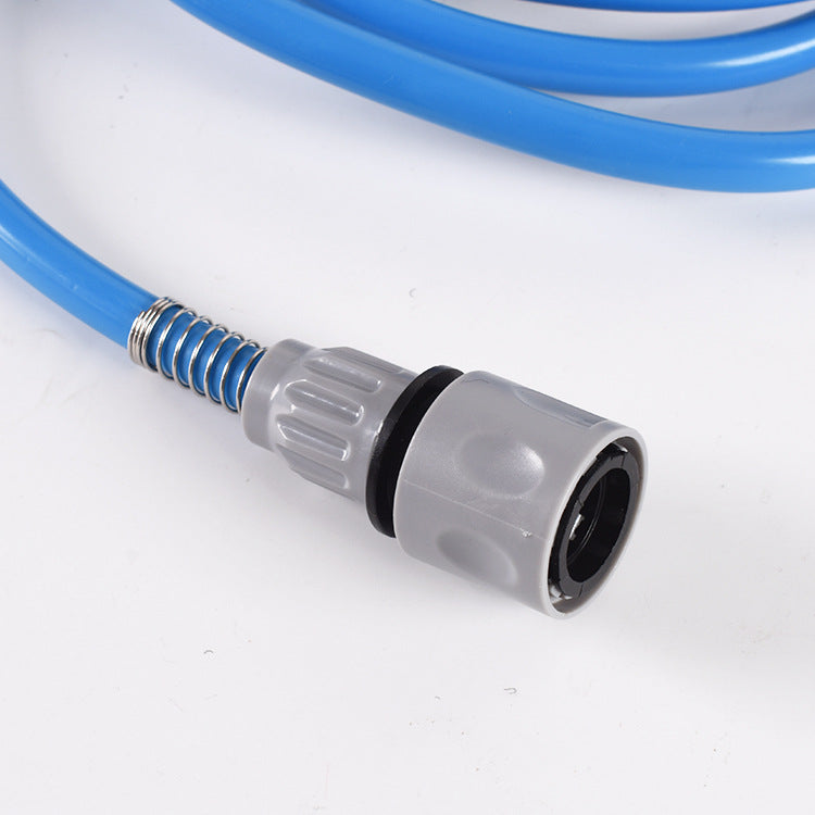 2-in-1 Pet Bathing Tool With Faucet Adapter & 2.2m Long Reach - Convenient Grooming System, Silicone Massage Shower Sprayer & Brush Head for Dogs and Cats