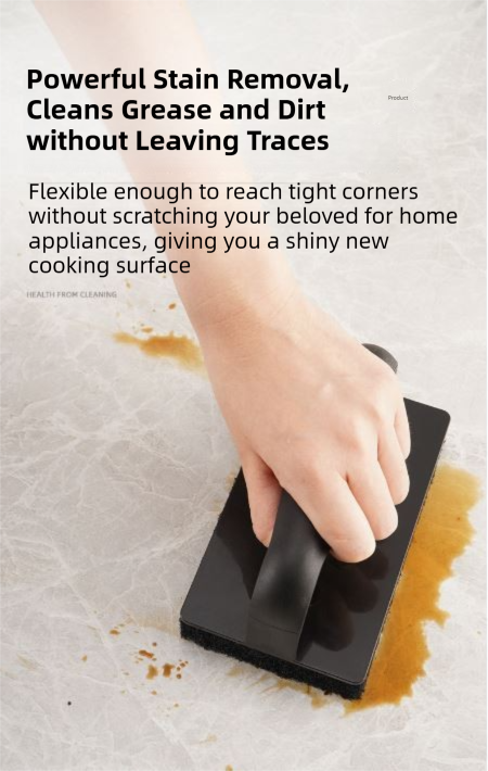 Stainless Steel BBQ Griddle and Grill Cleaning Tool Set - Scraper, 4  Cleaning Pad with TPR Handle Kit for Deep Cleaning