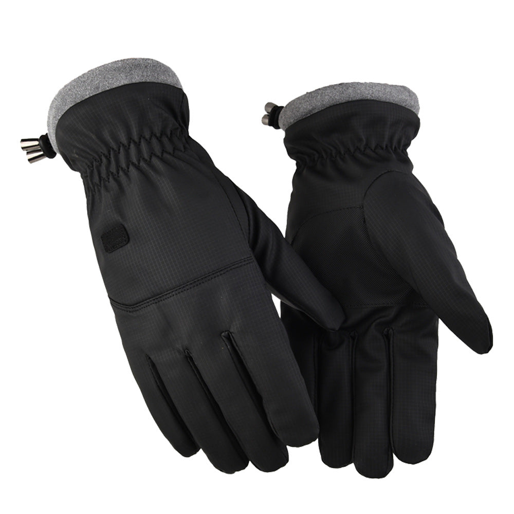 2-Pair Black Thermal Winter Gloves for Men and Women - Waterproof Windproof &amp; Touchscreen Compatible Gloves for Skiing, Cycling &amp; Winter Travel(M Size)