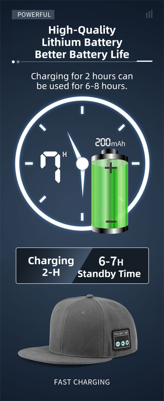 Navy Blue Bluetooth 5.4 Music Adjustable Sun Hat - Wireless Audio Speaker Cotton Cap for Sports, Golf, and Outdoor Activities