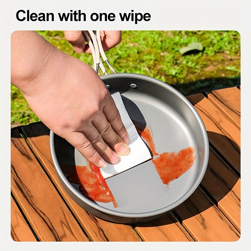 Portable & Foldable Outdoor Cookware Set - Lightweight Camping Pot, Pan, Kettle & Tableware for Hiking, Backpacking, and Travel