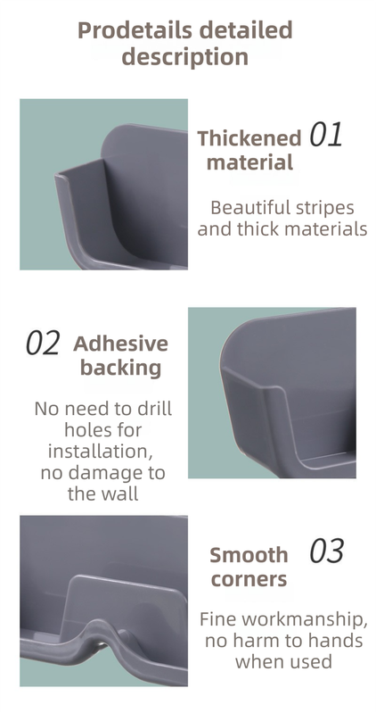 3-Pack Wall-Mounted Glasses Organizer - PET Bedside Bathroom Eyewear Storage Shelf, Anti-Pressure & Space-Saving(Transparent)