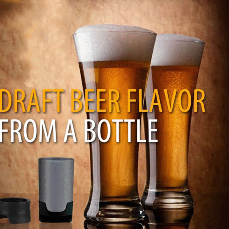 2-Pack Portable Beer Foamer &amp; Bubble Maker - Handheld Beer Frother for Creamy Foam Essential for Home Bar, Parties &amp; Camping