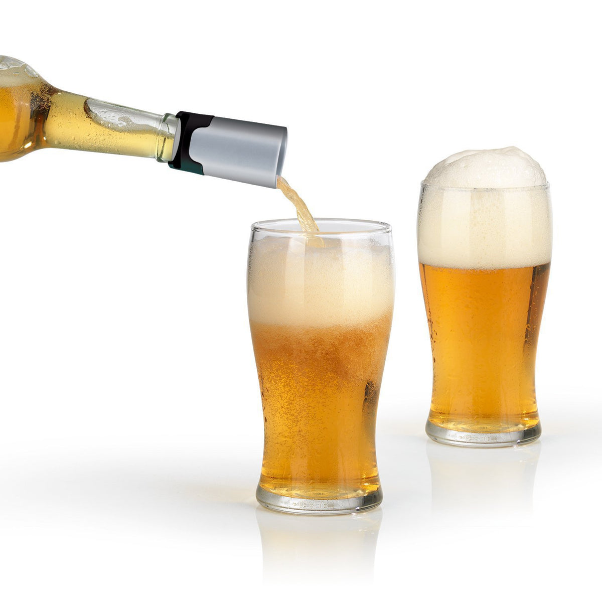 2-Pack Portable Beer Foamer & Bubble Maker - Handheld Beer Frother for Creamy Foam Essential for Home Bar, Parties & Camping