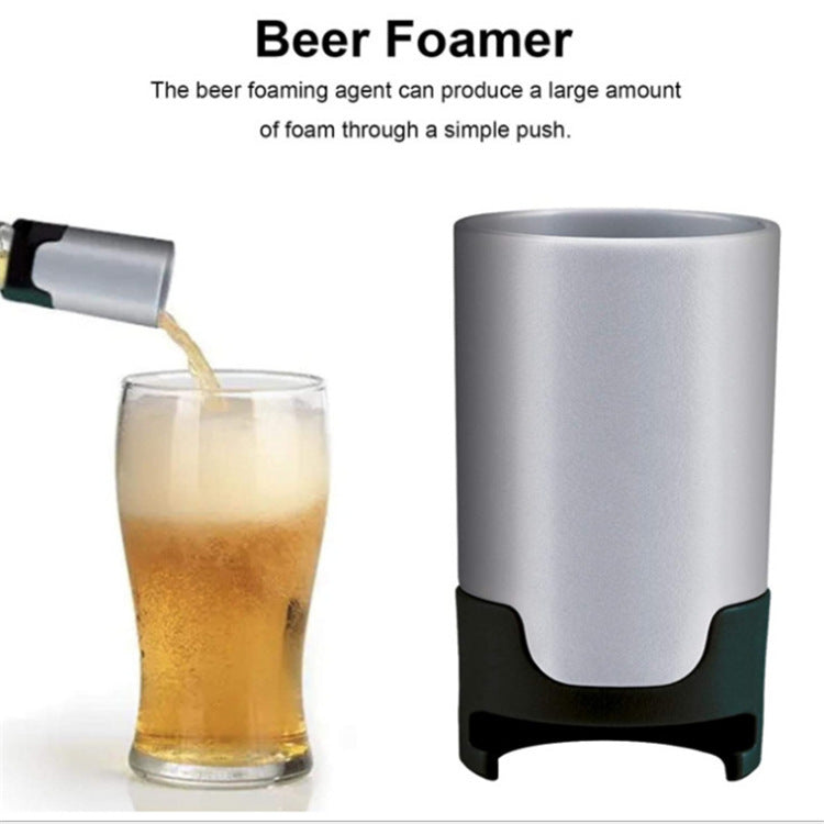 2-Pack Portable Beer Foamer & Bubble Maker - Handheld Beer Frother for Creamy Foam Essential for Home Bar, Parties & Camping
