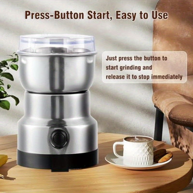 Compact Electric Grinder and Pulverizer - Multi-Functional Ultra-Fine Kitchen Mill for Nut, Grains, Spices, Coffee Beans